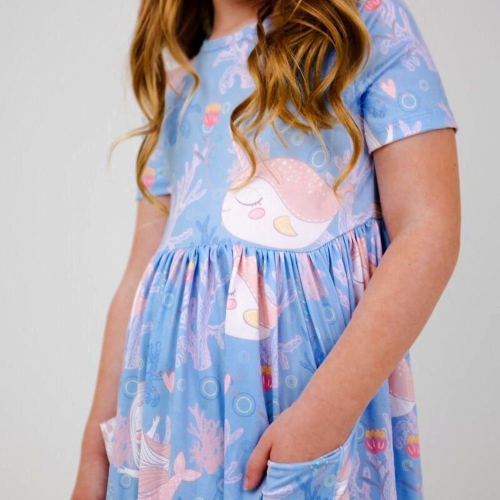 Mila & Rose Mermaid Adventure Pocket Twirl Dress